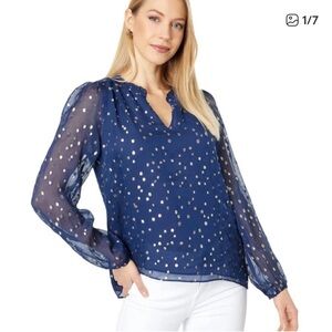 Lilly Pulitzer Giana Silk Blouse